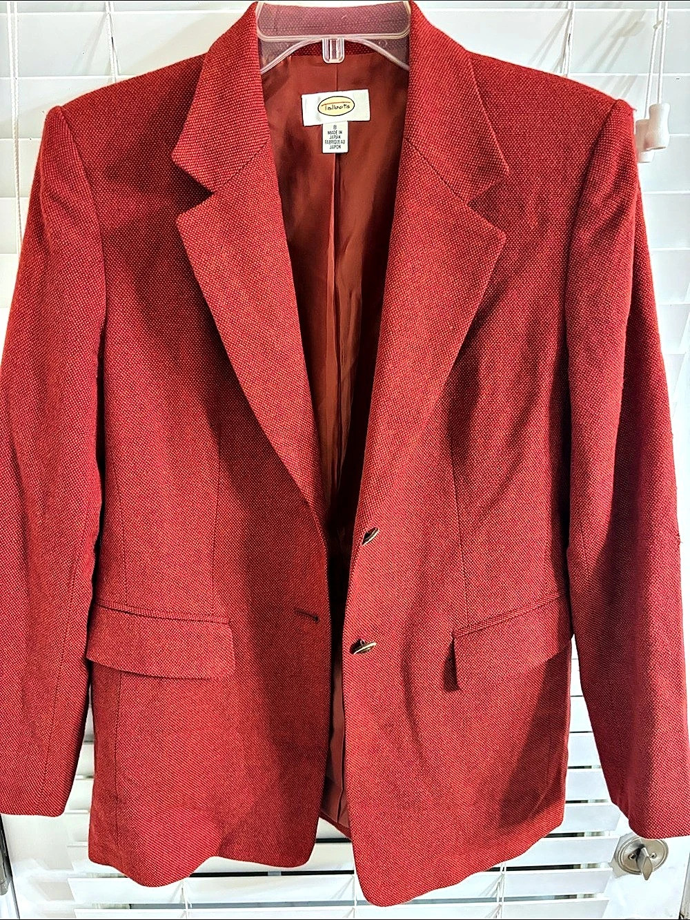 Talbots Red Tailored Blazer Size 8